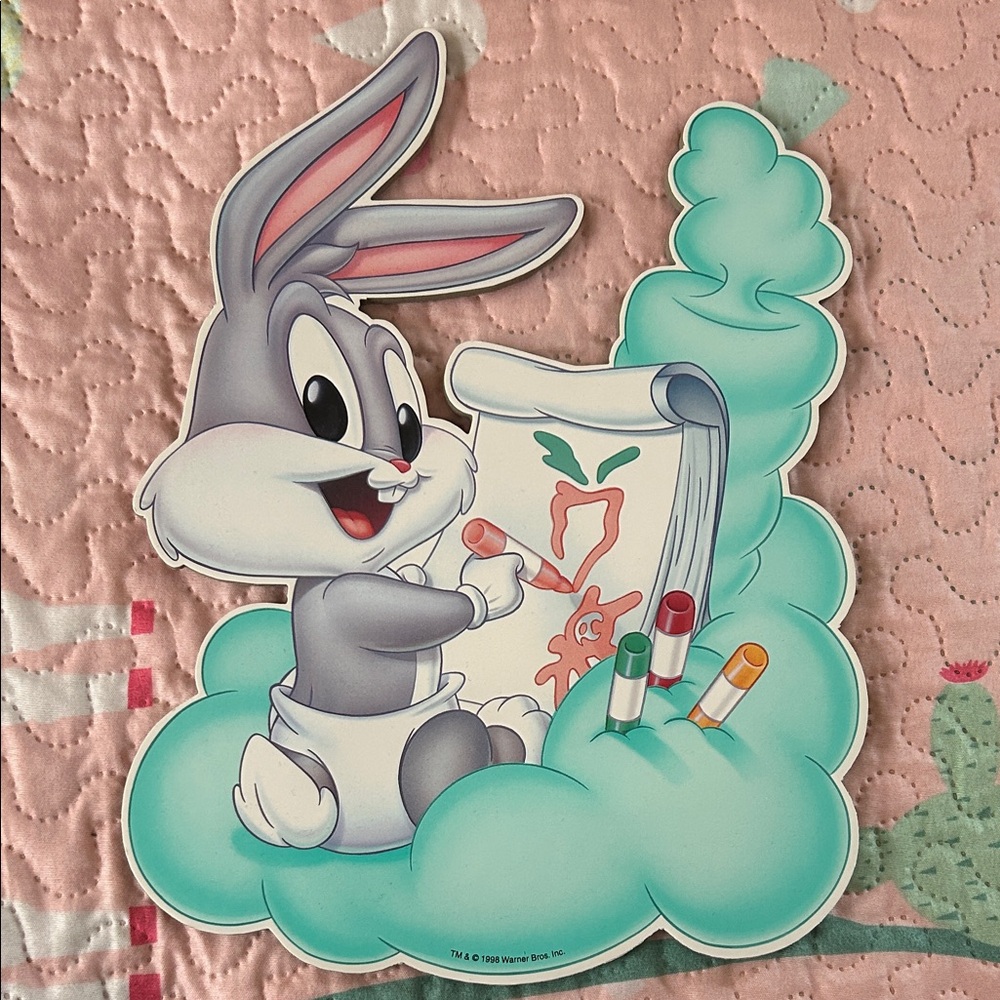 Warner Bros. Bugs Bunny Art Poster - Gray and Green